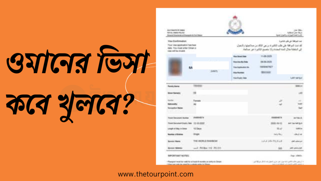 ওমানের ভিসা কবে খুলবে 2026