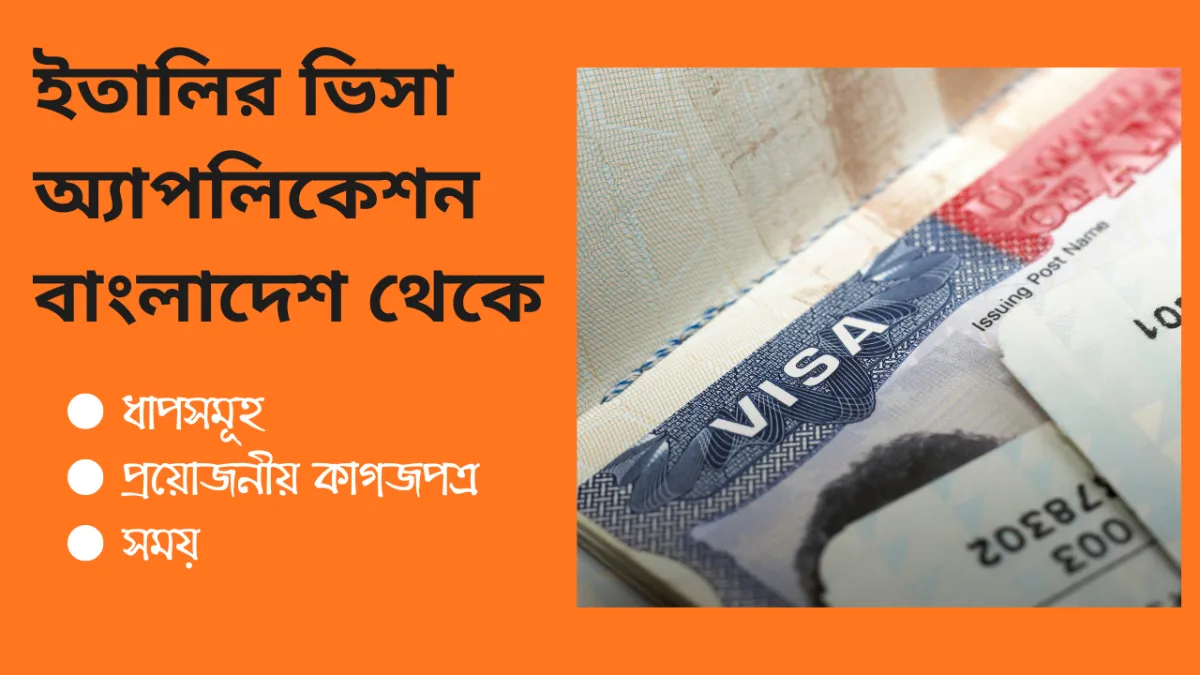 ইতালি ভিসা আবেদন ফরম 2026