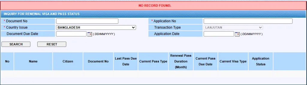 Malaysia Calling Visa Update